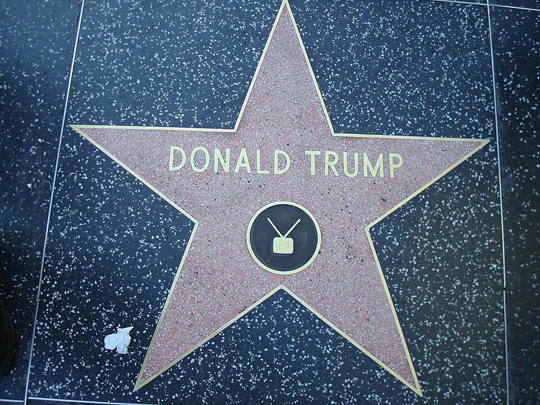 Donald Trump's star on the Hollywood Walk of Fame | photo taken on 31 December 2007 by Neelix |  en.wikipedia.org