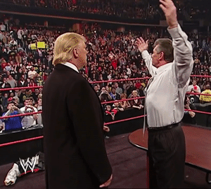 Donald Trump's World Wrestling Entertainment antics circa year 2007, 1 of 2
