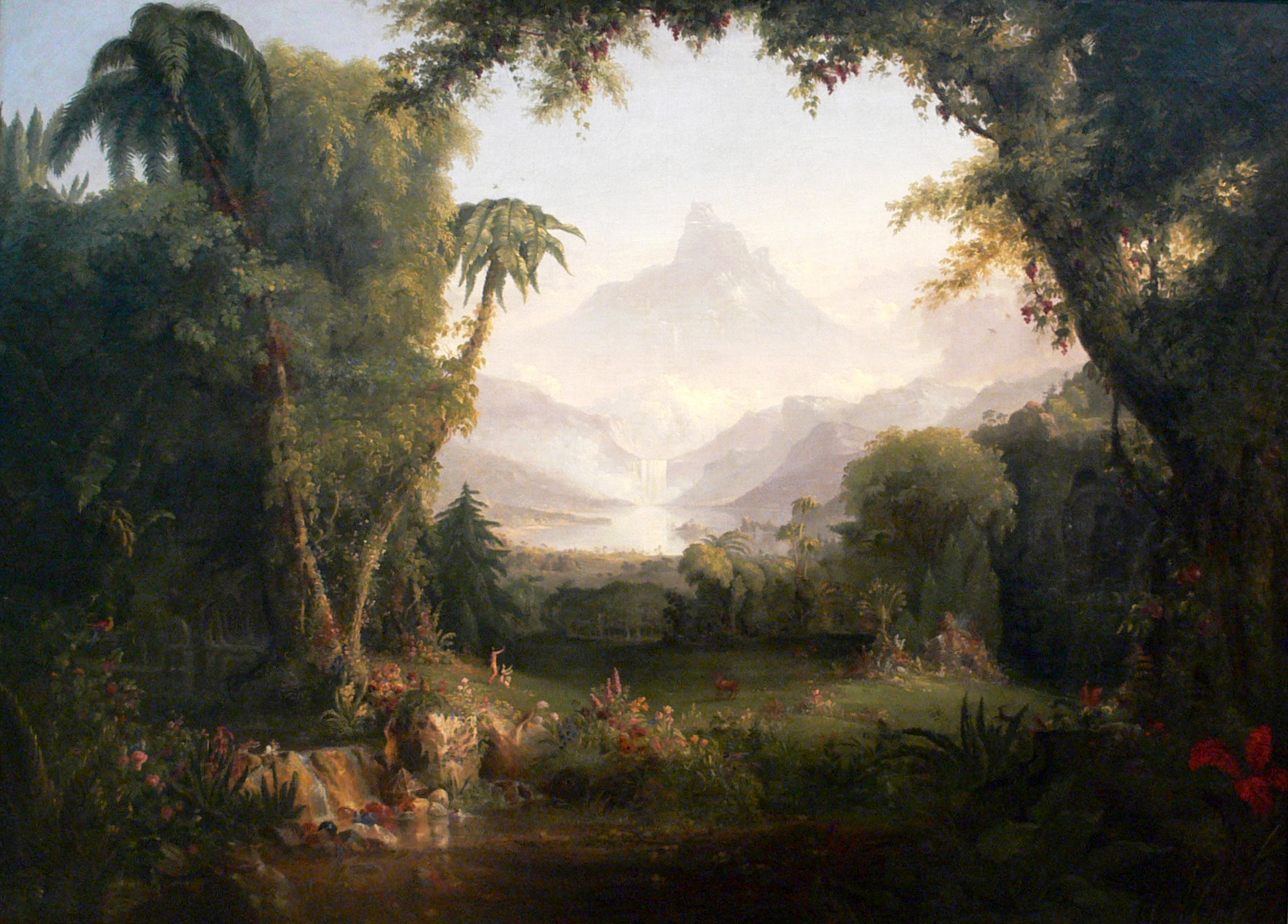 The Garden of Eden, Thomas Cole (1801-1848) English-born American painter
