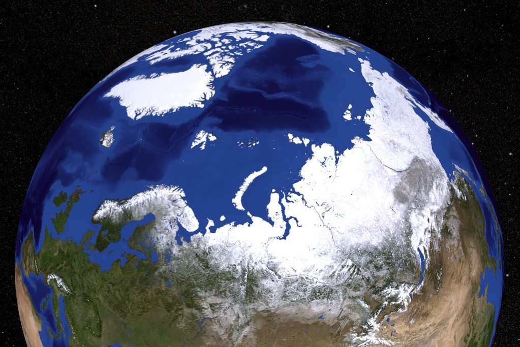 North Pole is in the middle of the Arctic Ocean (Photo Credit: NASA/Goddard Space Flight Center Scientific Visualization Studio)