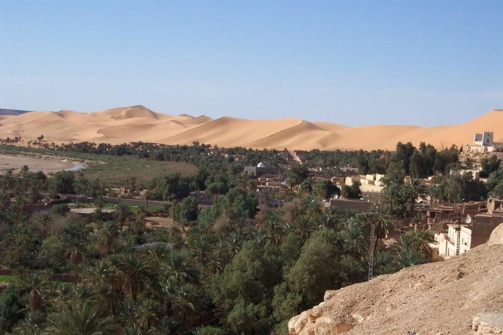 ALGERIA: view of the oasis village of Beni Abbes (Photo Credit: Central Intelligence Agency (CIA) - The World Factbook)