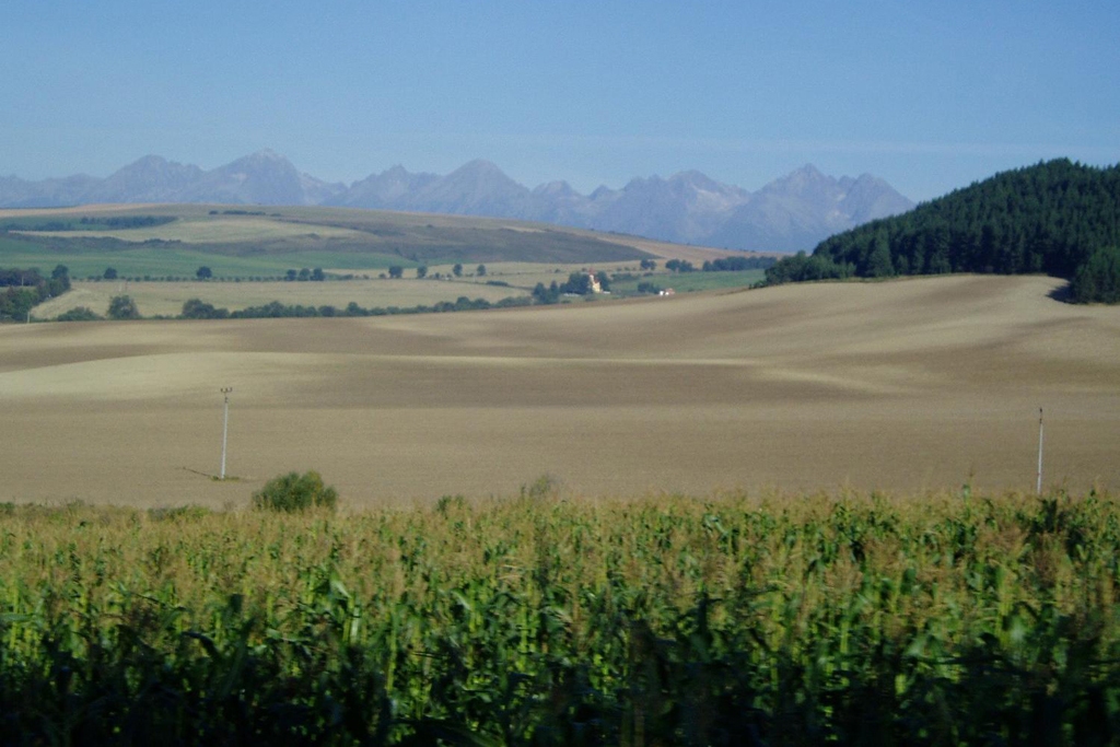 SLOVAKIA: The Slovakian countryside, with the Tatra mountains visible in the distance (Photo Credit: Central Intelligence Agency (CIA) - The World Factbook)