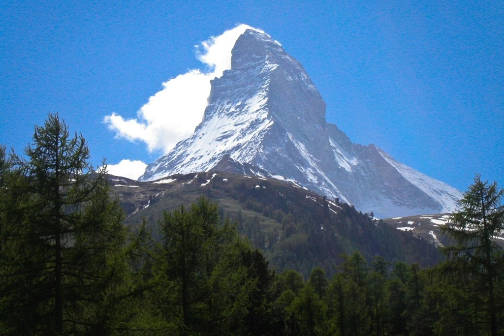 SWITZERLAND: The Matterhorn is a pyramidal mountain on the border between Switzerland and Italy (Photo Credit: Central Intelligence Agency (CIA) - The World Factbook)