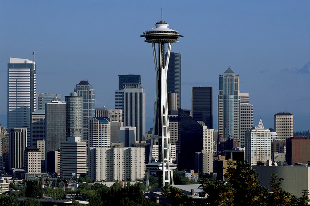 18 of 31 - Seattle, WASHINGTON - IIP Photo Archive - Seattle skyline - Photo by Carol M. Highsmith.
