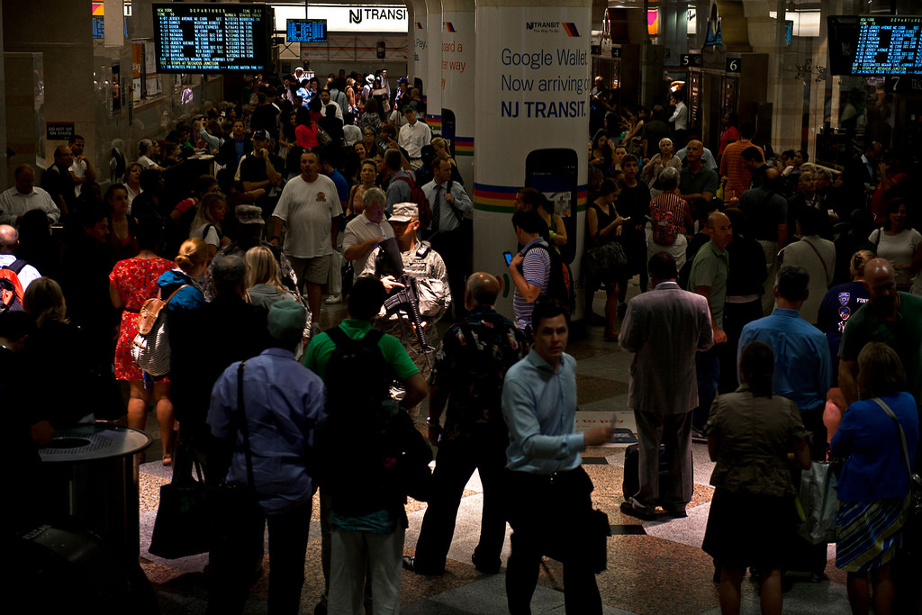 08 of 26 (USA on the Move) - New Jersey Transit train platform during the evening commuter rush in New York City, N.Y., Sept. 1, 2012. (U.S. Air Force photo/Tech. Sgt. Bennie J. Davis III).