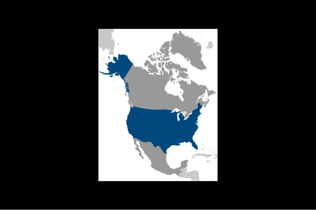 United States of America (USA) (Map of USA) Photo Credit: The World Factbook - Central Intelligence Agency (CIA) - www.cia.gov/library/publications/the-world-factbook/