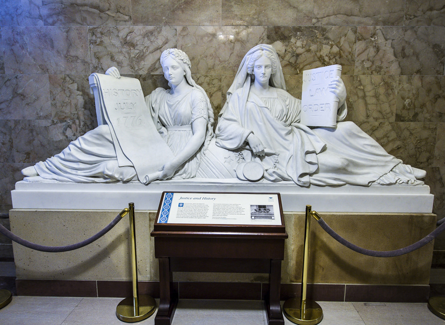 Sculpture: Justice and History