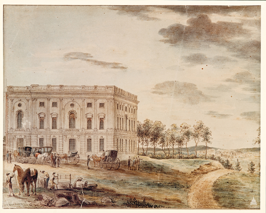 East Front of the U.S. Capitol - 1800